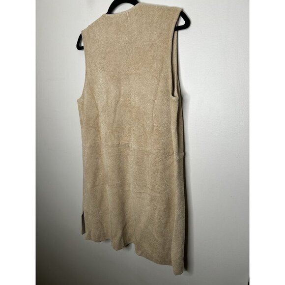 Barefoot Dreams CozyChic Ultra Lite Cascading Vest Carmel Size Medium NWT - Picture 4 of 11